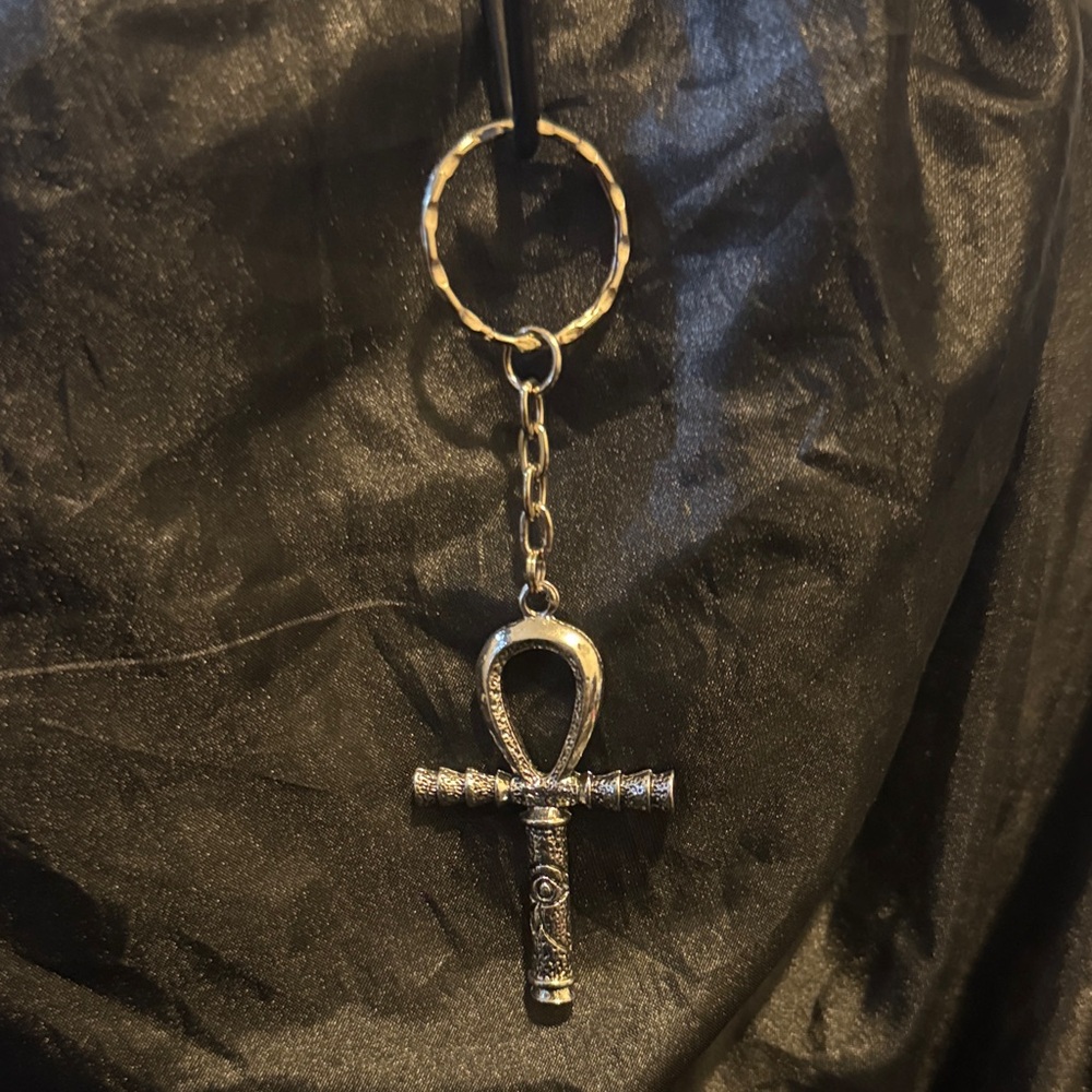 Stainless Steel Ankh Keychain